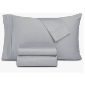 Everyday Home by Trident 100% Organic 300 TC Cotton Sheet Set - Cal King - Gray
